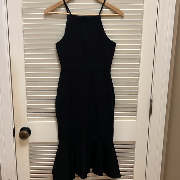 Lulus This Could Be Love Bodycon Midi Dress in Black, Size XSmall, EUC - Picture 9 of 16